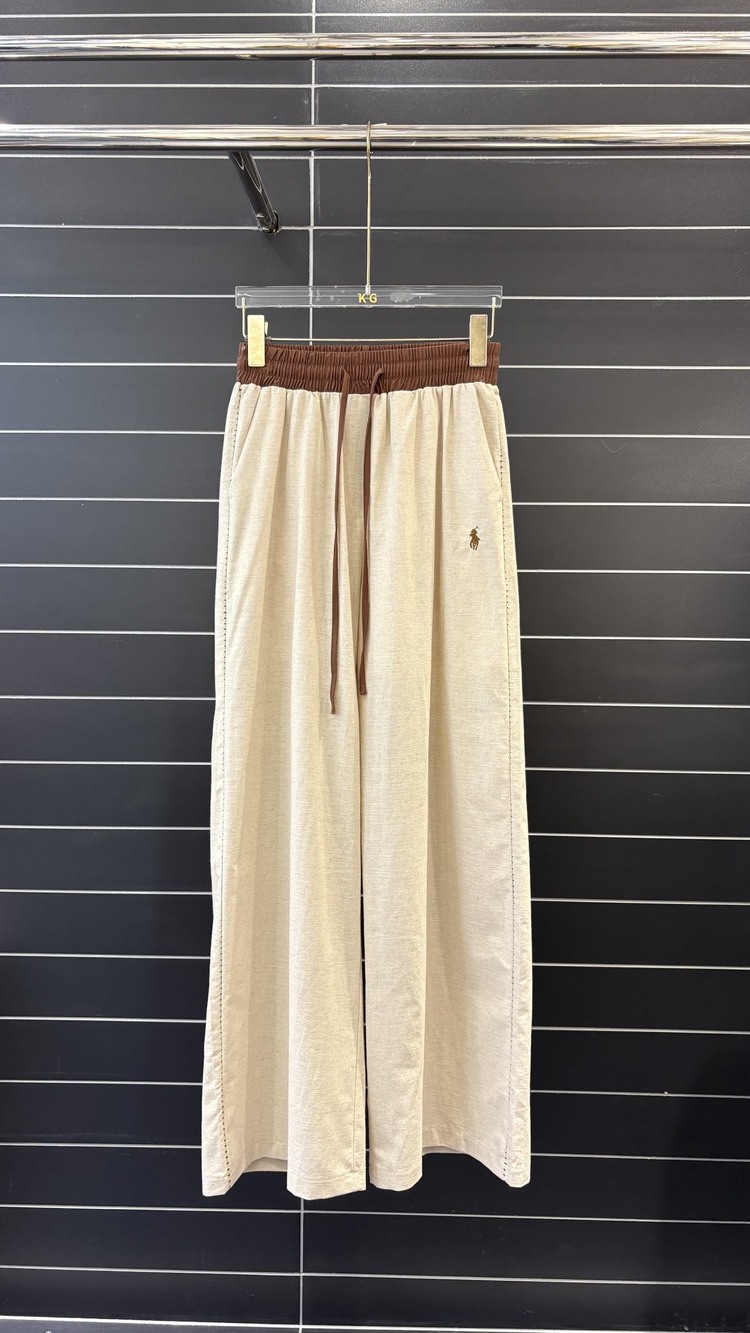Polo Ralph Lauren khaki-colored shirt and pants cotton and linen suit - Picture 5 of 8